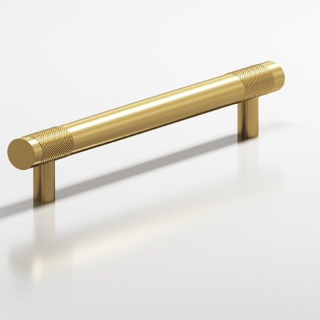 Colonial Bronze 557 Series 8" Center to Center Luxury Solid Brass Knurled Accent Cabinet Bar Handle / Drawer Bar Pull - Made in USA Satin Brass