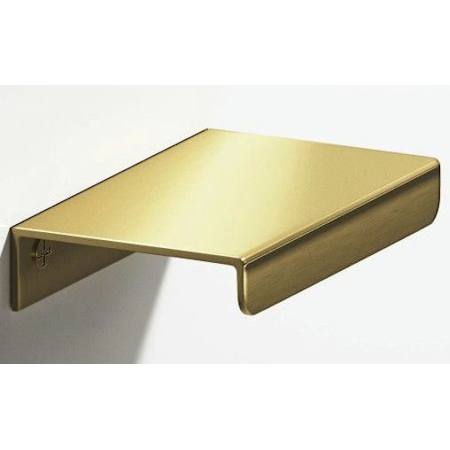 Colonial Bronze 710 Series 12" Center to Center Finger Tab Edge Luxury Solid Brass Cabinet / Drawer Pull - Made in USA Satin Brass