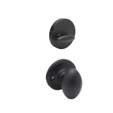 Copper Creek Colonial Dummy Handleset Interior Pack with Erin Knob Black