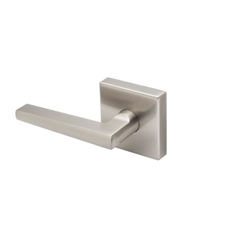 Copper Creek Mid Century Modern Single Dummy Door Lever with Verona Lever and Square Rose Satin Stainless
