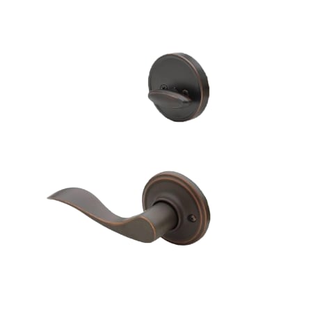Copper Creek Colonial Dummy Handleset Interior Pack with Waverlie Lever Tuscan Bronze
