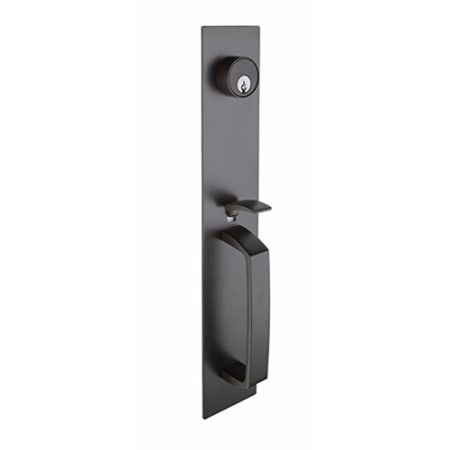 Copper Creek Thumb Piece Escutcheon with Mortise Cylinder (Keyed and Thumb Piece) from the Bulldog Series Duro-Bronze