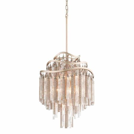 Corbett Lighting Chimera 7 Light 18-1/2" Wide Mini Chandelier with Crystal Accents Tranquility Silver Leaf