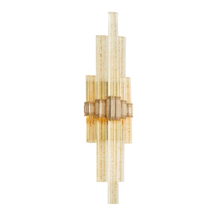 Corbett Lighting Voilà Single Light 27-1/2" High Integrated LED Wall Sconce with Glass Shade - ADA Compliant Gold Leaf