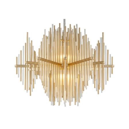 Corbett Lighting Theory 40" Wide Integrated LED Chandelier Gold Leaf / Polished Stainless
