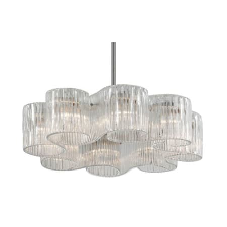 Corbett Lighting Circo 8 Light 32" Wide Chandelier Satin Silver Leaf