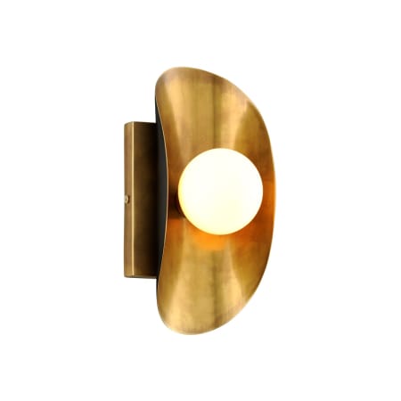Corbett Lighting Hopper Single Light 10" Tall Wall Sconce Vintage Brass