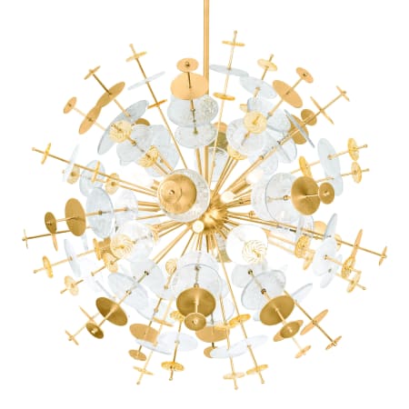 Corbett Lighting Gleason 12 Light 41" Wide Sputnik Chandelier Vintage Gold Leaf