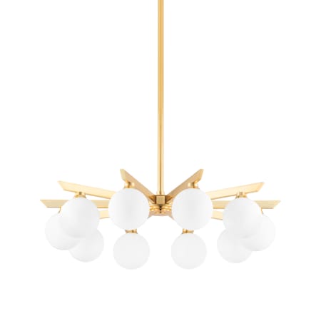 Corbett Lighting Astra 10 Light 30" Wide Chandelier Vintage Brass