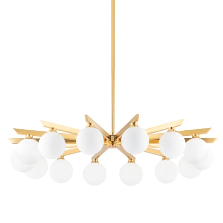 Corbett Lighting Astra 14 Light 40" Wide Chandelier Vintage Brass