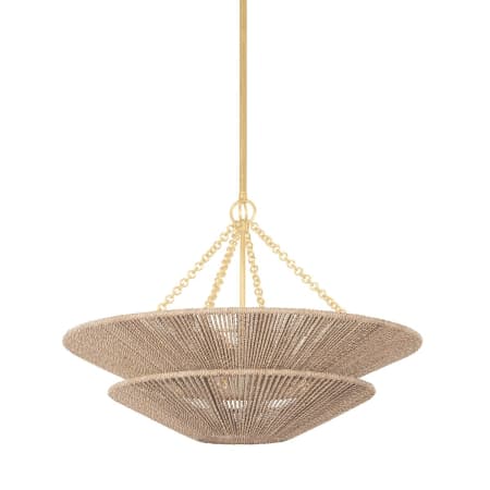 Corbett Lighting Tropea 6 Light 30" Wide Pendant Gold Leaf