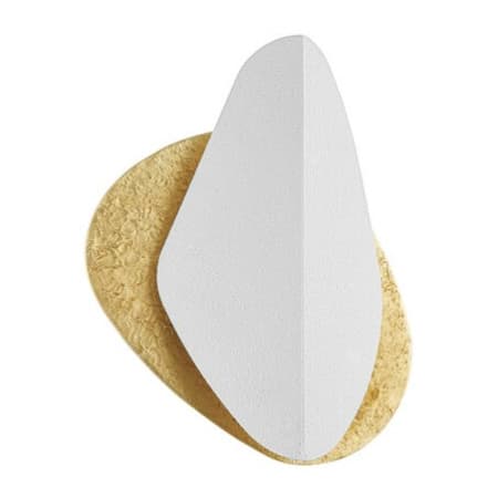 Corbett Lighting Oslo 2 Light 17" Tall Wall Sconce Vintage Gold Leaf / Gesso White
