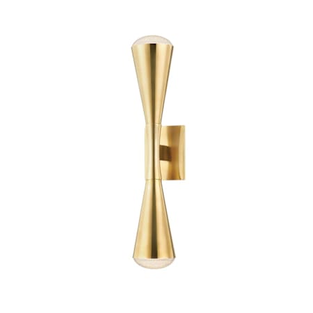 Corbett Lighting Barcelona 23" Tall 3000K LED Wall Sconce Vintage Brass