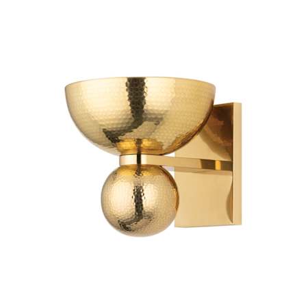 Corbett Lighting Catania 8" Tall Wall Sconce Vintage Brass