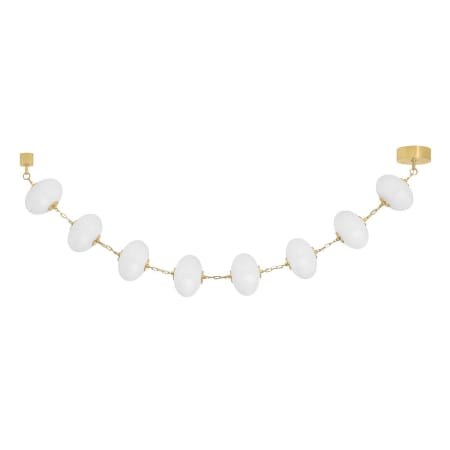 Corbett Lighting Nephele 99" Wide Linear Pendant Vintage Polished Brass