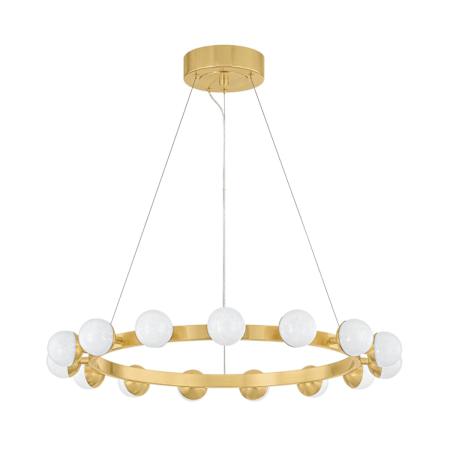 Corbett Lighting Linus 30" Wide Ring Chandelier Vintage Brass