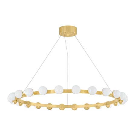 Corbett Lighting Linus 46" Wide Ring Chandelier Vintage Brass