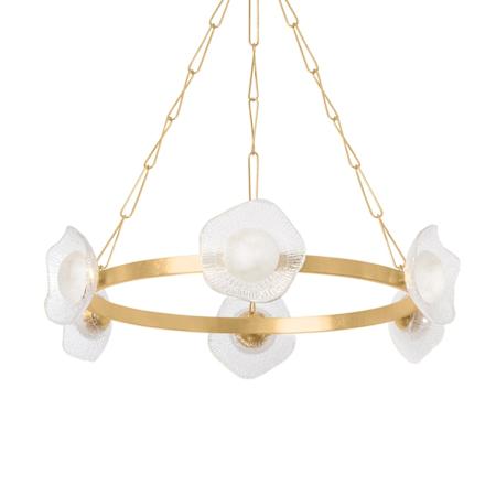 Corbett Lighting Almandine 42" Wide Ring Chandelier Vintage Gold Leaf