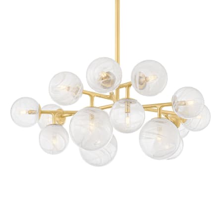Corbett Lighting Glasgow 15 Light 46" Wide Chandelier Vintage Polished Brass