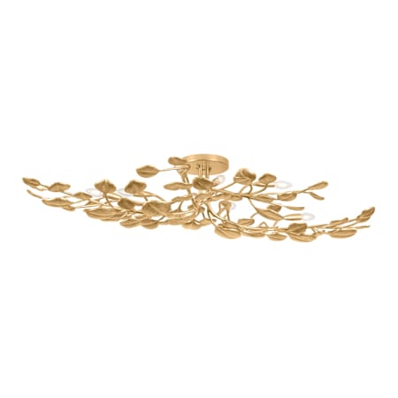Corbett Lighting Menorca 8 Light 60" Wide Semi-Flush Ceiling Fixture Vintage Gold Leaf