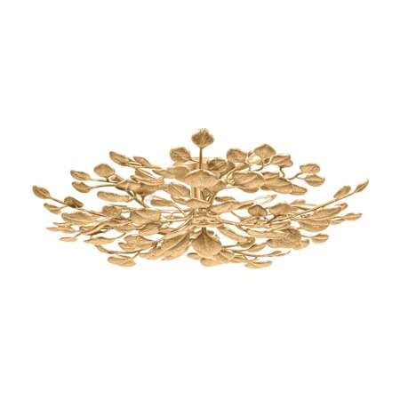 Corbett Lighting Menorca 10 Light 50" Wide Semi-Flush Ceiling Fixture Vintage Gold Leaf