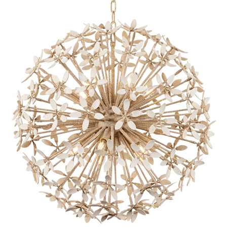 Corbett Lighting Corfu 10 Light 30" Wide Sputnik Chandelier Ivory Coco