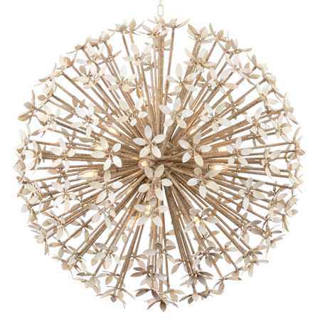 Corbett Lighting Corfu 16 Light 40" Wide Sputnik Chandelier Ivory Coco