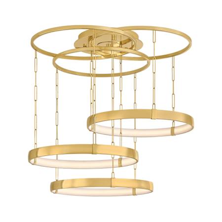 Corbett Lighting Chiasso 38" Wide LED Multi Light Pendant Vintage Polished Brass