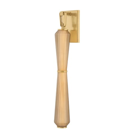 Corbett Lighting Zircon 23" Tall LED Bathroom Sconce with Bronze Glass Shade Vintage Brass