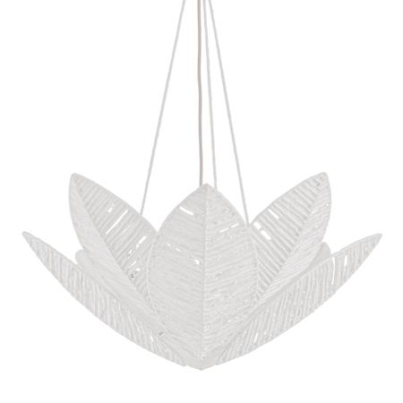 Corbett Lighting Azores 3 Light 28" Wide Pendant with Paper Shade Warm Silver Leaf