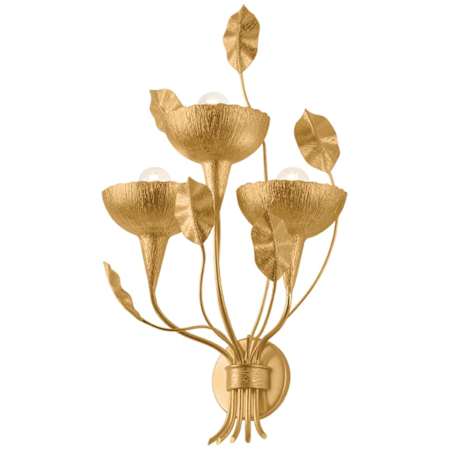 Corbett Lighting Innsbruck 3 Light 26" Tall Wall Sconce Vintage Gold Leaf