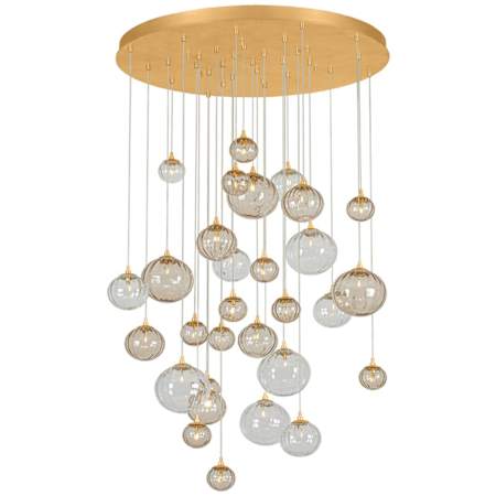 Corbett Lighting Istanbul 30 Light 40" Wide Globe Chandelier Vintage Gold Leaf