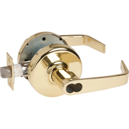 Corbin Russwin Commercial Panic Proof Grade 2 Keyed Entry Single Cylinder Lever Set with NZD Trim - Less 6 Pin Cylinder Polished Brass