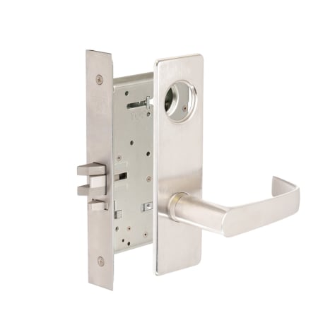 Corbin Russwin Commercial Fire Rated Panic Proof Grade 1 Keyed Entry Single Cylinder Mortise Lever Set with NSM Trim and Cloverleaf Cam- Less Cylinder Satin Chrome