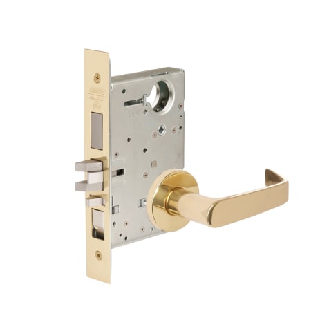 Corbin Russwin Commercial Fire Rated Panic Proof Grade 1 Keyed Entry Single Cylinder Mortise Lever Set with NSA Trim and Stop - Less Cylinder Polished Brass