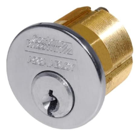 Corbin Russwin 1-1/8" Standard Mortise Cylinder with Cloverleaf Cam and 6 Pin 59A1 Keyway Satin Nickel