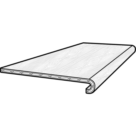 COREtec COREtec Premium 48" x 12" Vinyl Floating or Glue Down Vinyl Flooring Stair Tread - Sold by Piece (4 LF/Piece) Coretta Oak