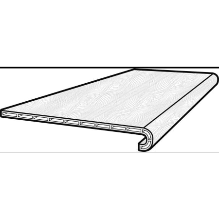 COREtec CT Prem 48" Long Vinyl Glue Down Stair Tread - Sold by Piece (4 LF/Piece) Balanced Oak