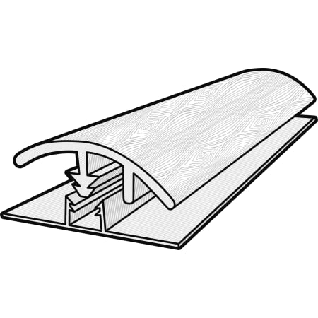 COREtec COREtec Premium 94" x 2" Vinyl Floating or Glue Down Vinyl Flooring Reducer - Sold by Piece (7.83 LF/Piece) Blended Praline