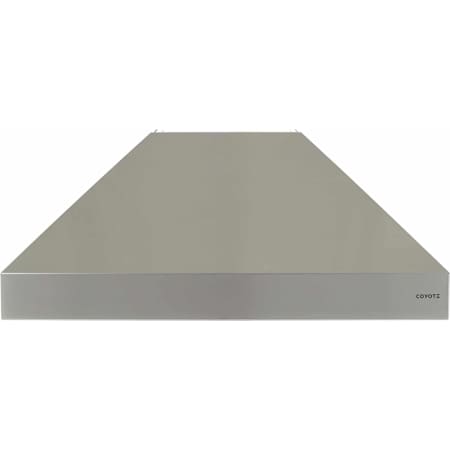 Coyote 36 Inch Wide Wall Mounted Range Hood with LED Lights and Baffle Filters Stainless Steel