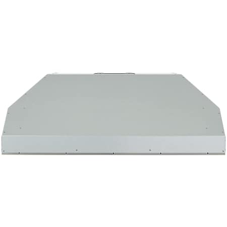 Coyote 36 Inch Wide Insert Range Hood with LED Lights and Baffle Filters Stainless Steel