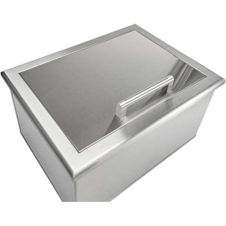 Coyote 25 Inch Drop In Cooler with Drain Hold and Beveled Trim Stainless Steel