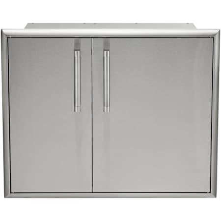 Coyote 31 Inch Dry Pantry with Beveled Trim Stainless Steel