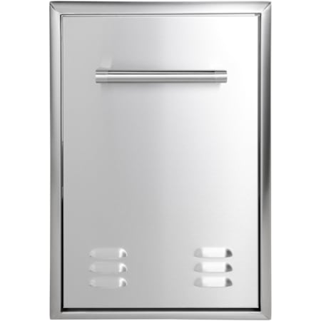 Coyote 18 Inch Trash Bin or Liquid Propane Tank Drawer with Beveled Trim Stainless Steel