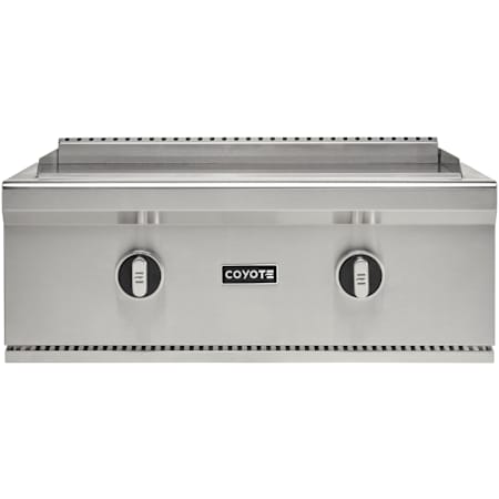 Coyote 34,000 BTU 30 Inch Wide Natural Gas Built-In Grill with Knob Controls and Removable Grease Trap Stainless Steel