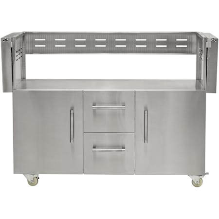 Coyote 79 Inch Wide BBQ Grill Cart Stainless Steel