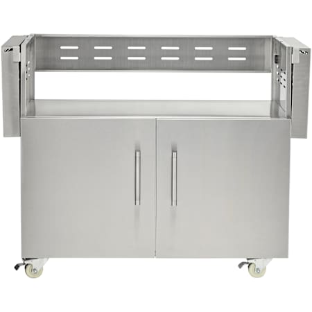Coyote 71 Inch Wide BBQ Grill Cart with Self Closing Doors and Lockable Casters Stainless Steel
