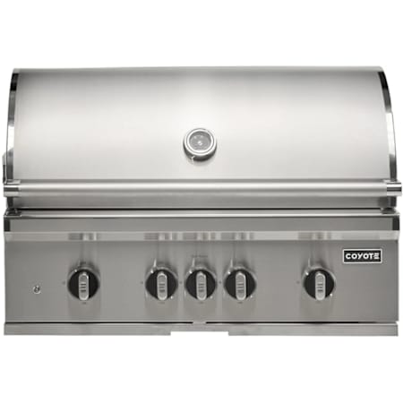 Coyote SL Series 90,000 BTU 36 Inch Wide Liquid Propane Built-In Grill with Knob Controls and Integrated Wind Guard Stainless Steel