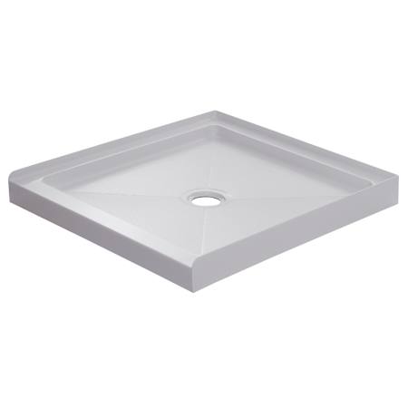 CRAFT + MAIN 32" x 32" Square Shower Base with Single Threshold and Center Drain White