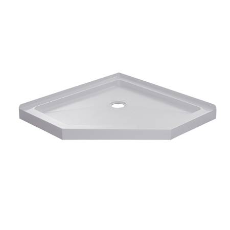 CRAFT + MAIN 36" x 36" Neo Angle Shower Base with Center Drain White